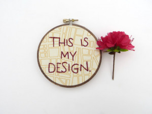 ... TV Show Embroidery Hoop / Hand Embroidered Quote - Hannibal Lecter