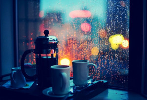 Coffee and rain