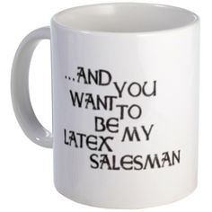 Funny Seinfeld Quote ~~ Seinfeld Latex Salesman Mug ~~ Seinfeld TV ...