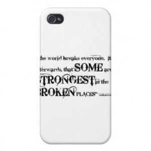 So Beautifully Broken Broken Places Quote iPhone 4 Cover