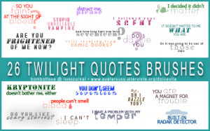 twilight quotes brushes
