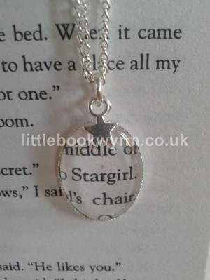 Stargirl Book Quote Necklace by LittleBookWyrm on Etsy,£13.50