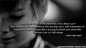 Kpop Quotes From Songs Rain sound (빗소리) quotes
