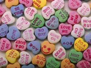Valentine Candy Hearts Jigsaw Puzzle