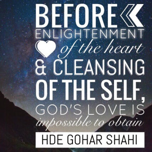 Before enlightenment of the heart and cleansing of the Self, God's ...