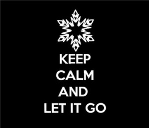 Vinyl Keep Calm And Let It Go Frozen Poster Quotes Wall Decals Cute ...