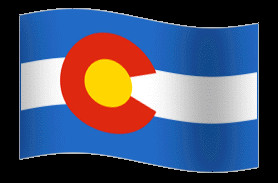 Colorado State Flag Postcard