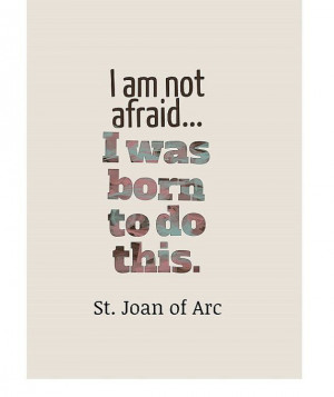 Framed Quote St. Joan of Arc 5x7