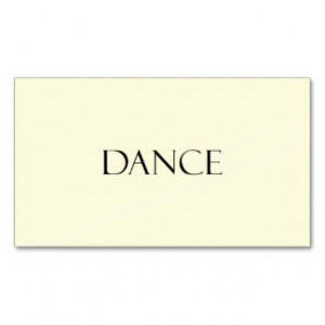 Inspirational Dancing Quote Double-Sided Standard Business Cards ...