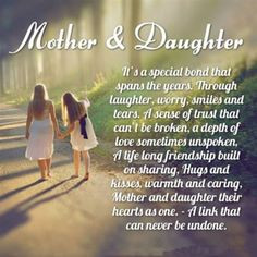 to daughter's for mothers day | The Quotes Of Daughters And Mom In ...