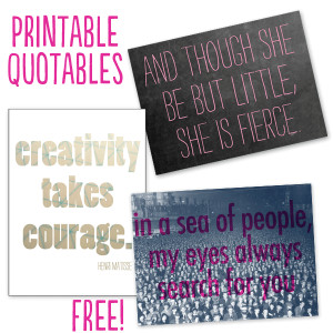 this week s project life freebie are printable 3 4 or 4 3 quotes they ...