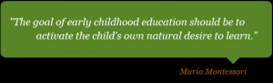 with the unique method of montessori education children develop