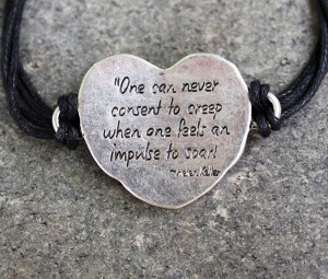 Quote on Back of Bracelet