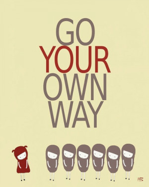 poster, go your own way. $15.00, via Etsy. #songlyricsLyrics Quotes ...