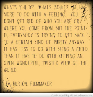 Tim Burton Quote