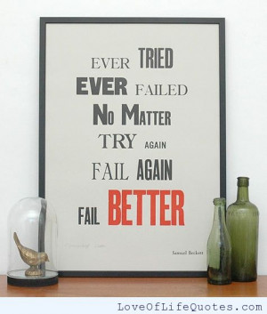 ... has failed more times than the beginner has even tried ever tried