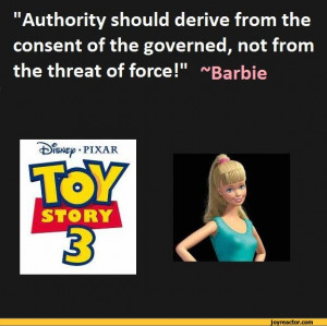 ... consent of the governed, not from the threat of force!