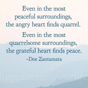 Even The Most Peaceful...
