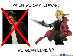 Edward Elric, Not Cullen