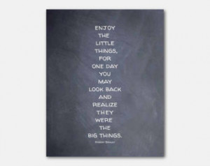 ... Quote - inspirational print - chalkboard, vintage paper, black and