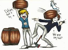 Cryaotic and Pewdiepie. Bahahaha this is what happens... haha More