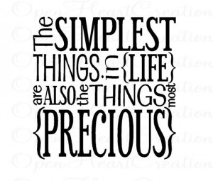 Family Quote Wall Decals - Subway Wall Decals - The Simple Things ...