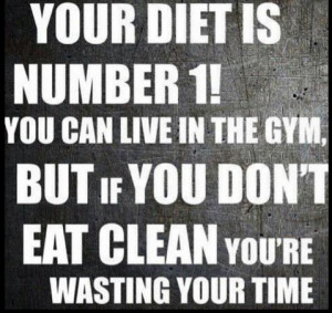Motivational Quote: 90% Diet 10% Gym