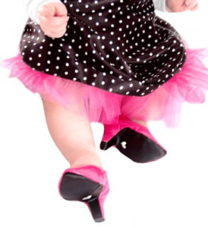 Heelarious baby heels are a hit for the fashionista mom