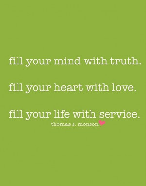fill your mind heart life