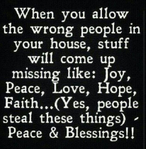 Negative people steal happiness too.