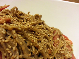 Tempeh Tantrum: Recipe: Peanut Soba Noodles
