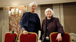 Federal Reserve Chair Janet Yellen and IMF President Christine Lagarde ...