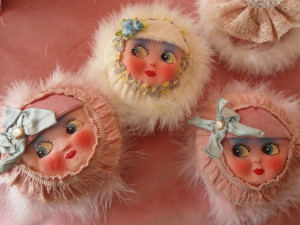 Vintage Powder Puffs: That Girls, Vintage Powder Puff, Vintage Pink ...