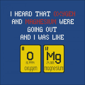 ... Cross Stitch Patterns Science Patterns OMG oxygen and magnesium quote