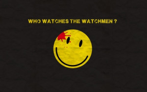 watchmen blood quotes typography smiley face simple background franck ...