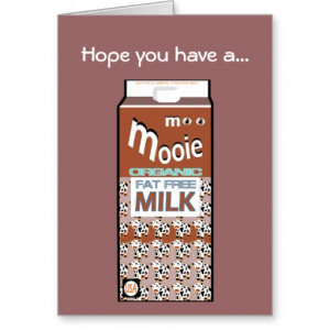 Funny Chocolate Milk Cow