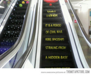 funny escalator Star Wars titles