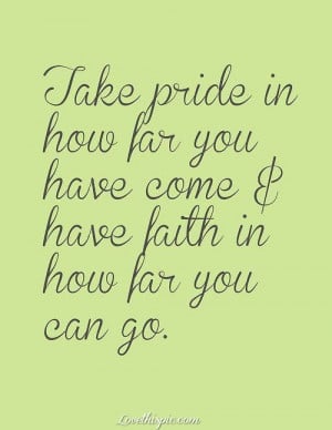 Take Pride, Have Faith