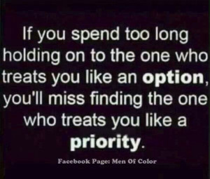 Be a priority, not an option
