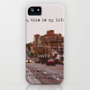 perks of being a wallflower - happy + sad iPhone & iPod Case