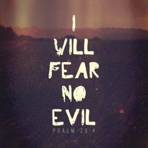 will fear no evil. Just because you say your a Christian doesn’t ...
