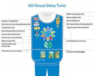 Girl Scout Daisy Tunic Patch Placement