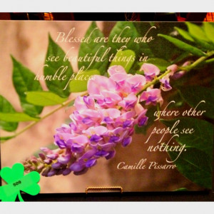 Pretty flowers and quote