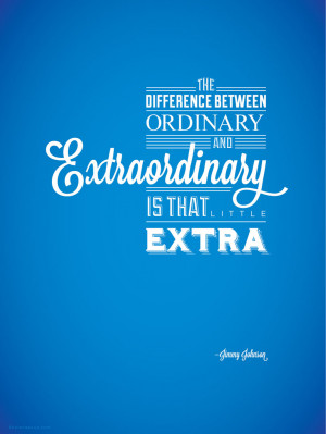 Poster Saturdays – Be Extraordinary