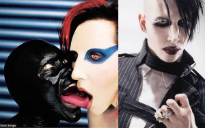 Marilyn Manson band photoshoot, spooky kids makeup, before and after ...