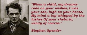 Stephen spender famous quotes 4