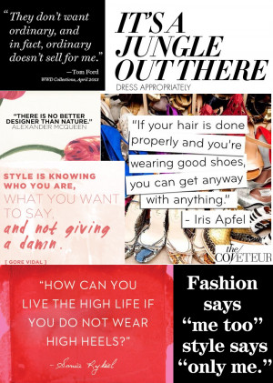 Style File Saturday: Fashion Quotes