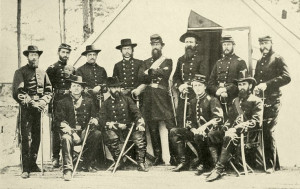 Union General George Stoneman (center) & staff, 1863. George Stoneman ...