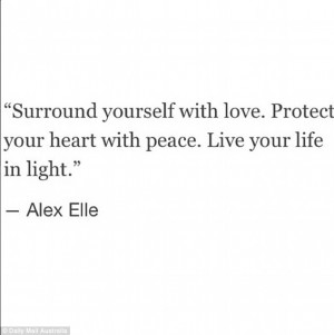 Update: She shared a photo of an Alexandra Elle quote saying ...