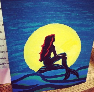 love Disney- The Little Mermaid: Ariel Painting :)